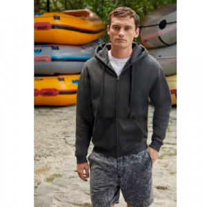 Мужское худи Fruit of the Loom Premium Hooded Sweat Zip